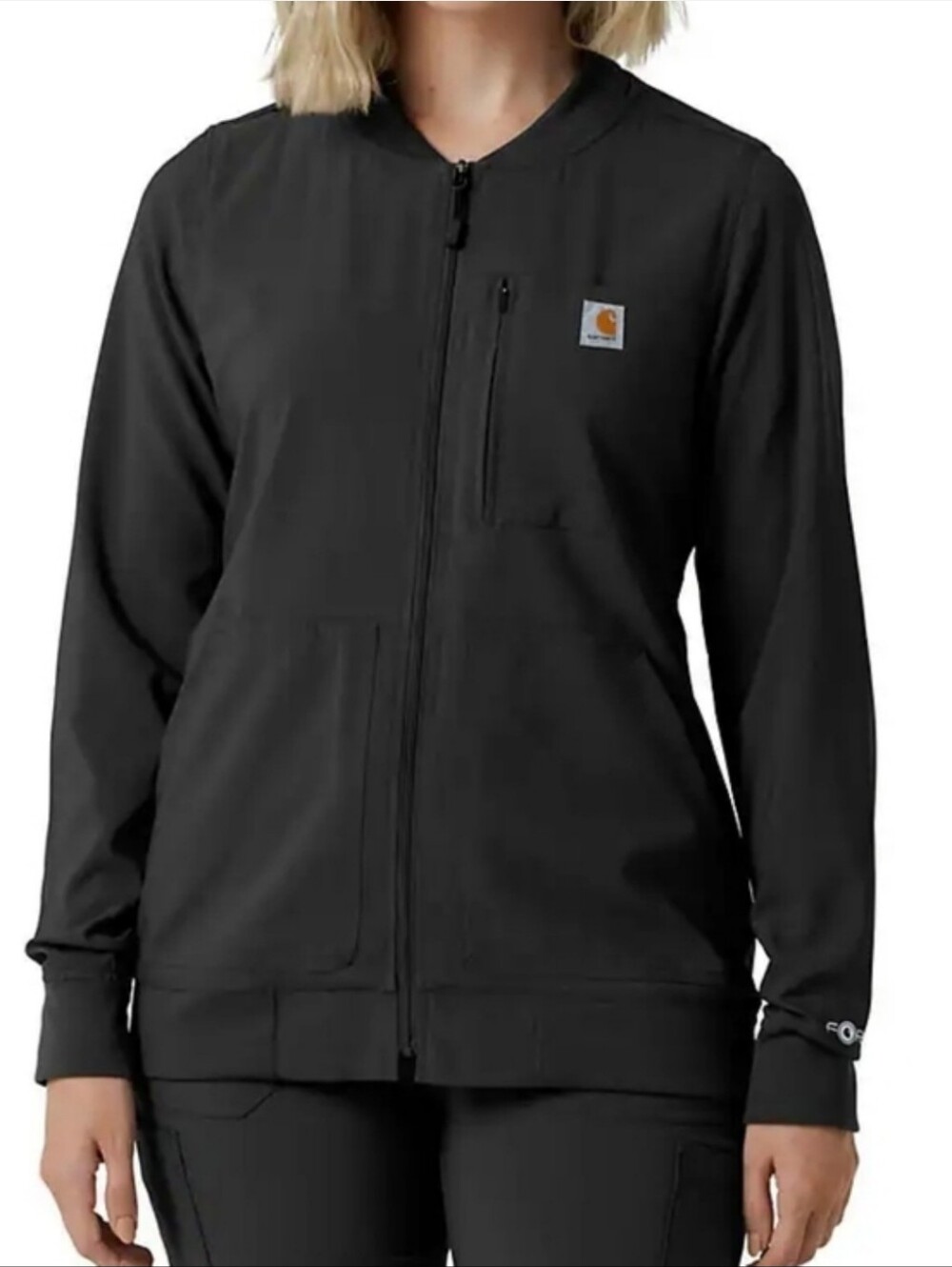 Carhartt Black Force Cross-Flex Lightweight Modern Fit Scrub Jacket